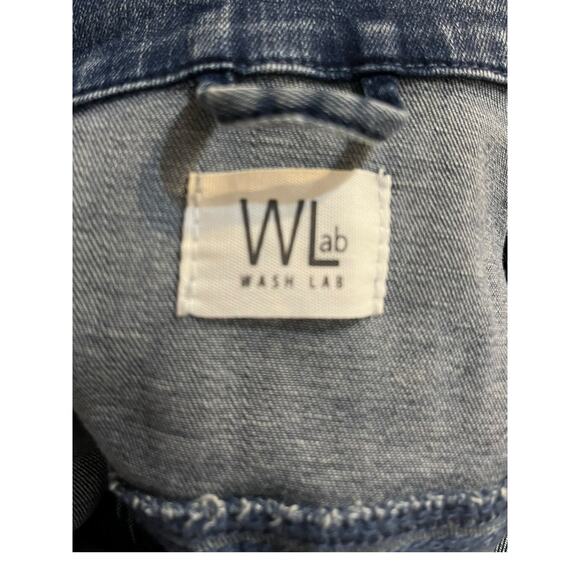 $168 Wash Lab MILLIE Long Sleeve Denim Shirt Dress | Size L -NWT - Picture 6 of 9